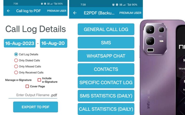 E2PDF – SMS Call Backup & Restore